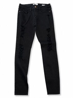 FRAME BLACK SKINNY JEANS